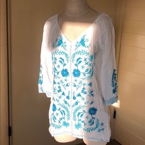 Johnny Wass embroidered tunic